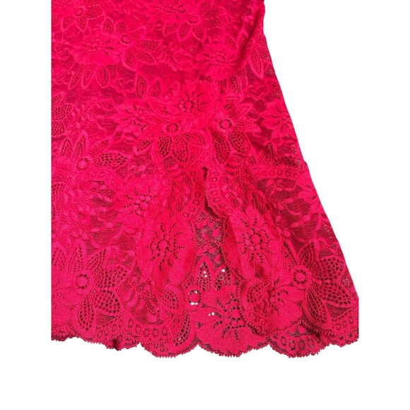 Victorias Secret Red Lace Sexy Lingerie Padded Bra Intimate Romantic Size 36C - Picture 2 of 6